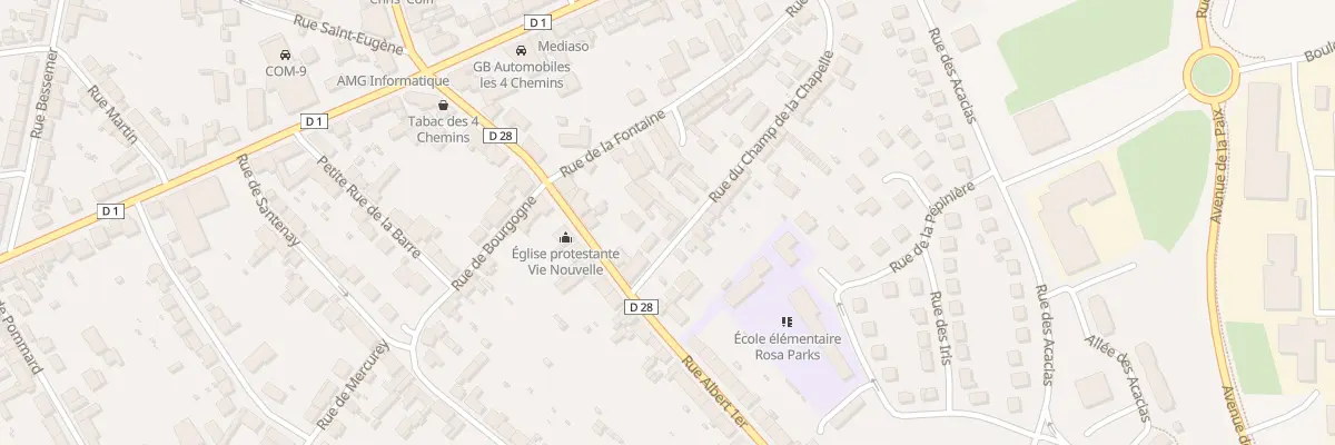 Plan du 5 Rue du Champ de la Chapelle au Creusot