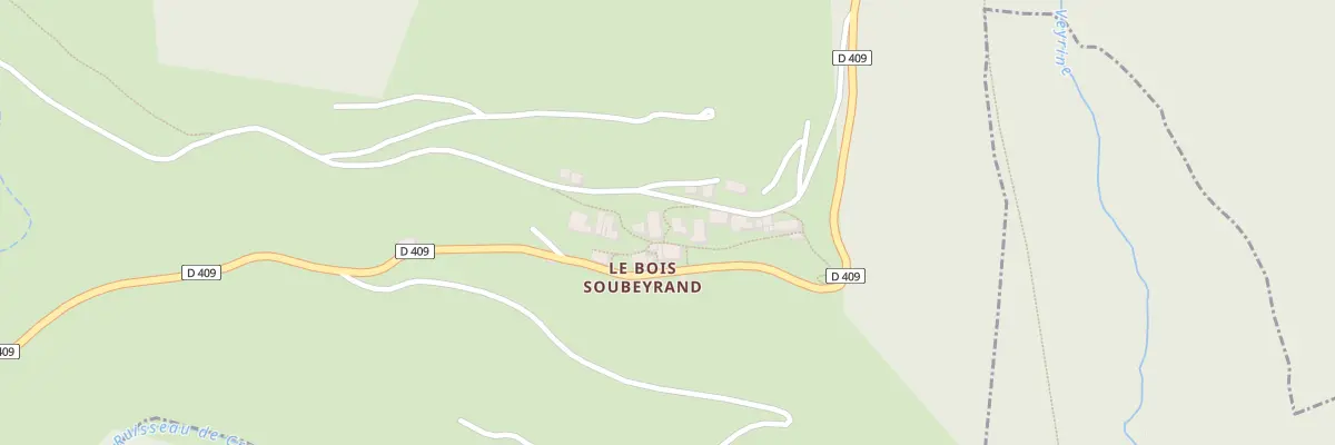 Plan du 160 Che du Bois Soubeyrand à Saint-Genest-Lachamp