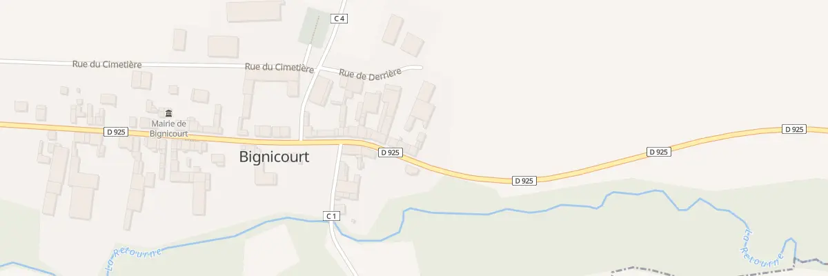 Plan du 2 Rue Principale à Bignicourt