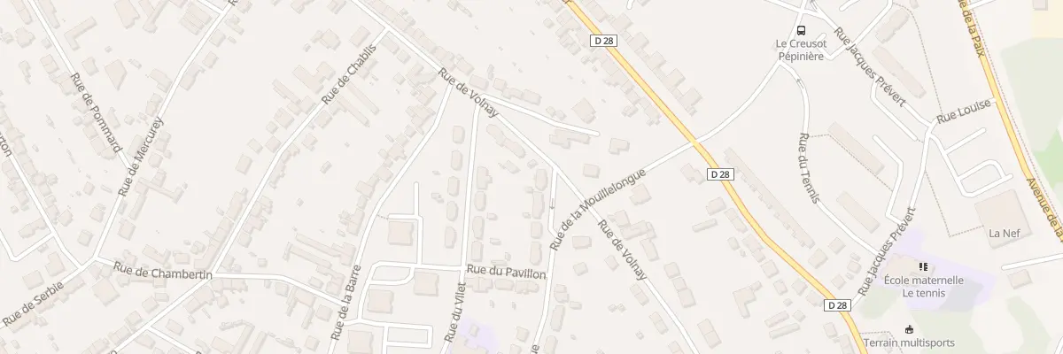 Plan du 6 Rue de la Mouillelongue au Creusot