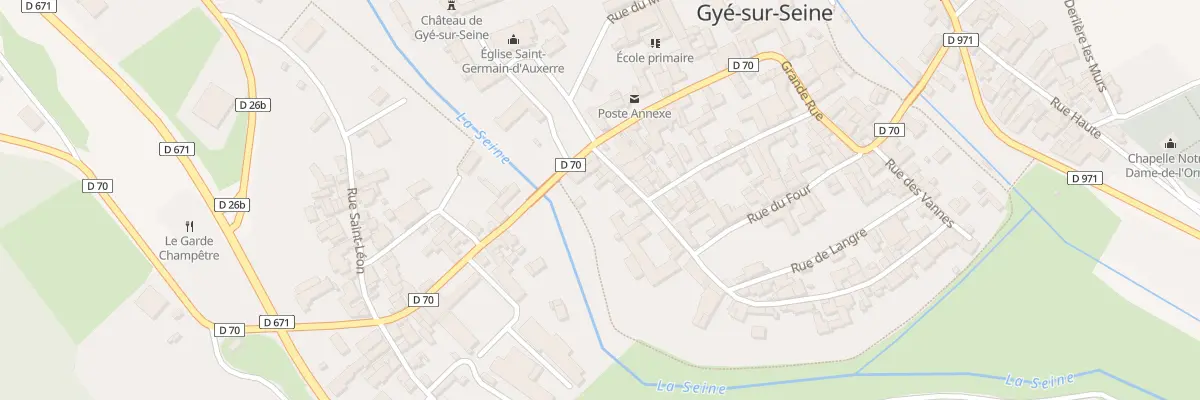 Plan du 4 Rue des Vannes à Gyé-sur-Seine