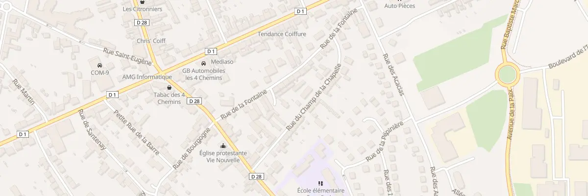 Plan du 29 Rue de la Fontaine au Creusot