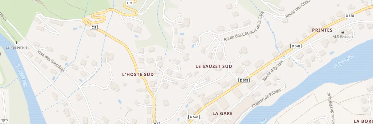 Plan du 280 Che de Bellevue au Cheylard