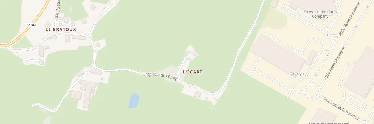 Plan du 5203 Le Gratoux à Saint-Eusèbe