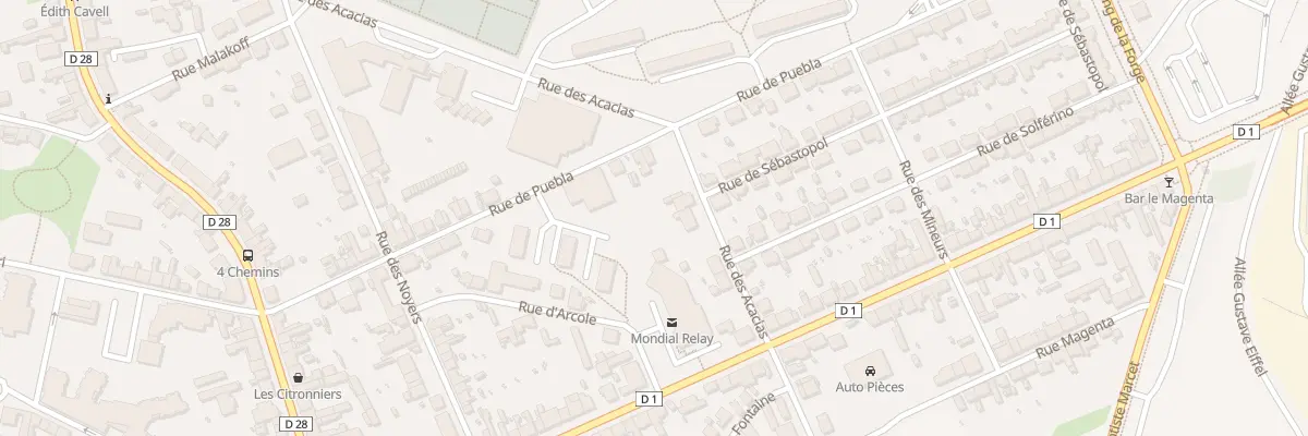 Plan du 6 Rue des Acacias au Creusot