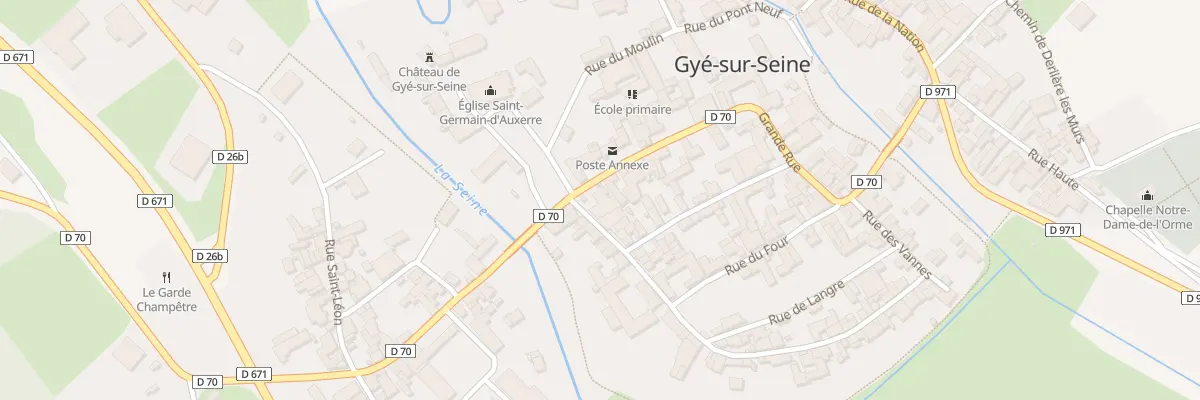 Plan du 6 Gr Grande Rue à Gyé-sur-Seine