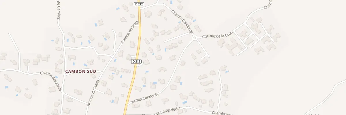 Plan du 5241 Che de Candordy à Sanilhac-Sagriès