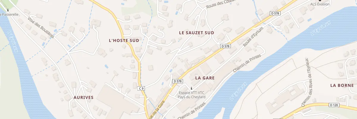 Plan du 140 Rte des Côteaux de la Gare au Cheylard