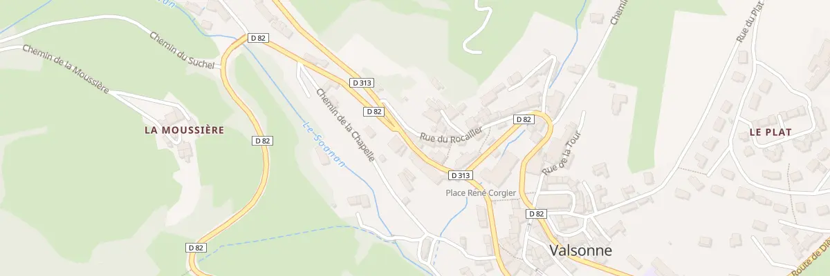 Plan du 147 Rue du Rocailler à Valsonne