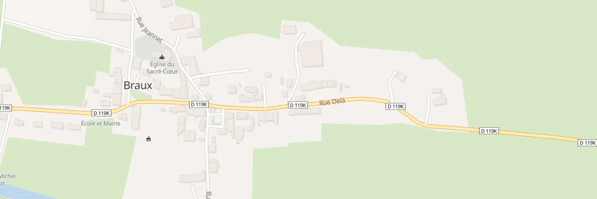 Plan du 11 Rue Delà à Braux