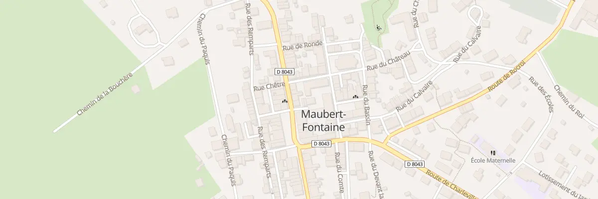 Plan du 4 Rte d’Hirson à Maubert-Fontaine