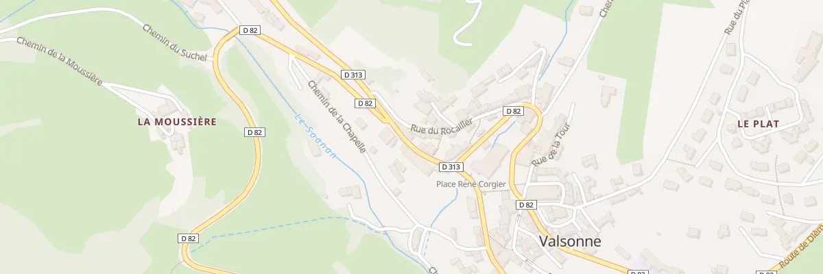 Plan du 5008 Le Rocailler à Valsonne