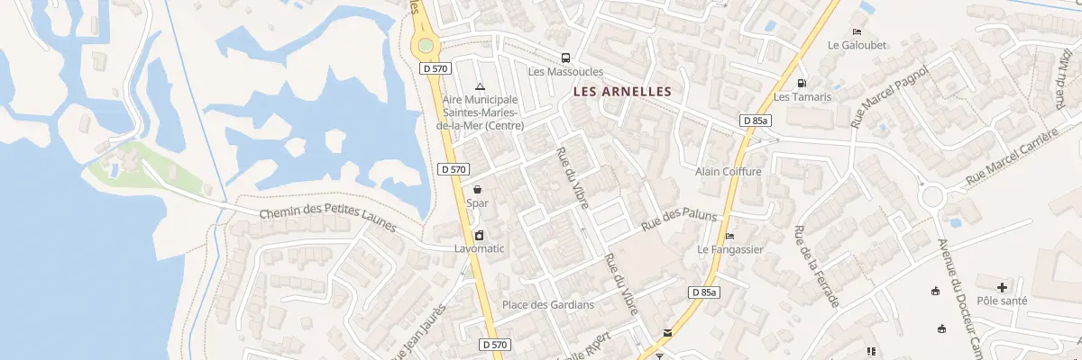 Plan du 6509 Rue de la Cavidoule à Saintes-Maries-de-la-Mer
