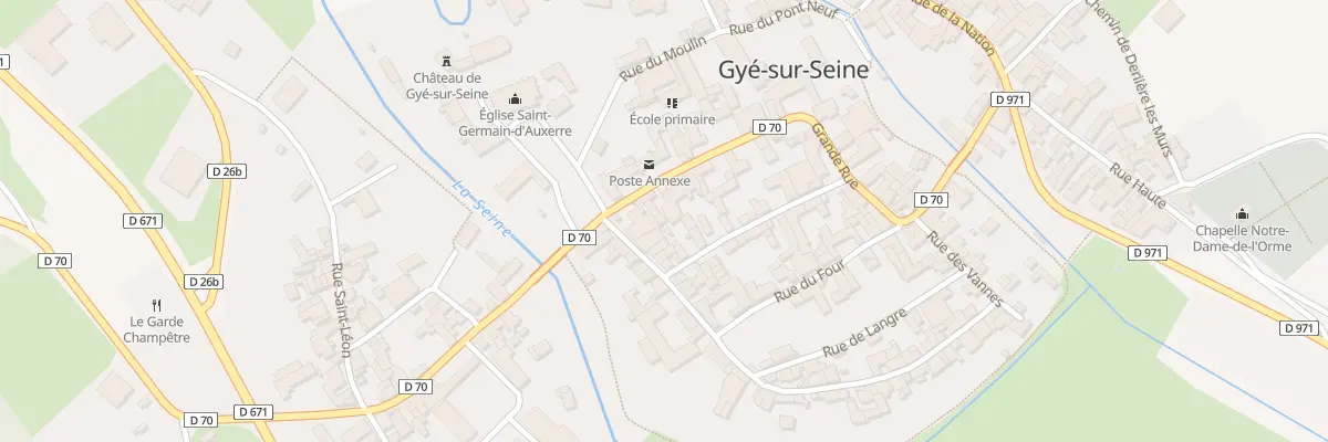 Plan du 10 Gr Grande Rue à Gyé-sur-Seine