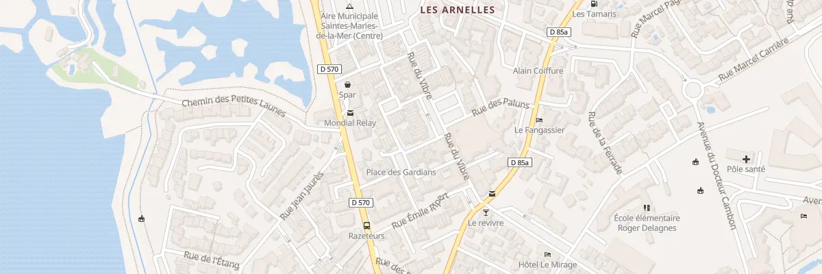 Plan du 3 Rue des Félibres à Saintes-Maries-de-la-Mer