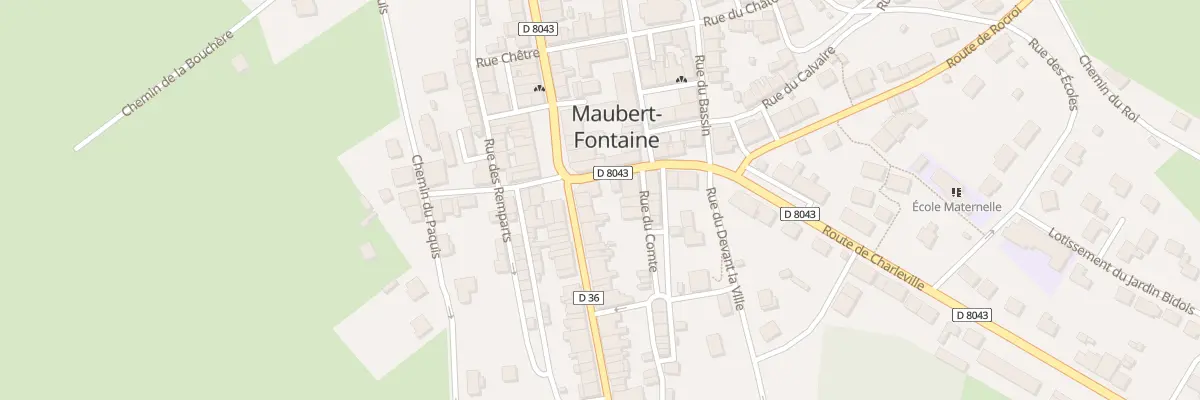 Plan du 1 Rue Grande Rue à Maubert-Fontaine