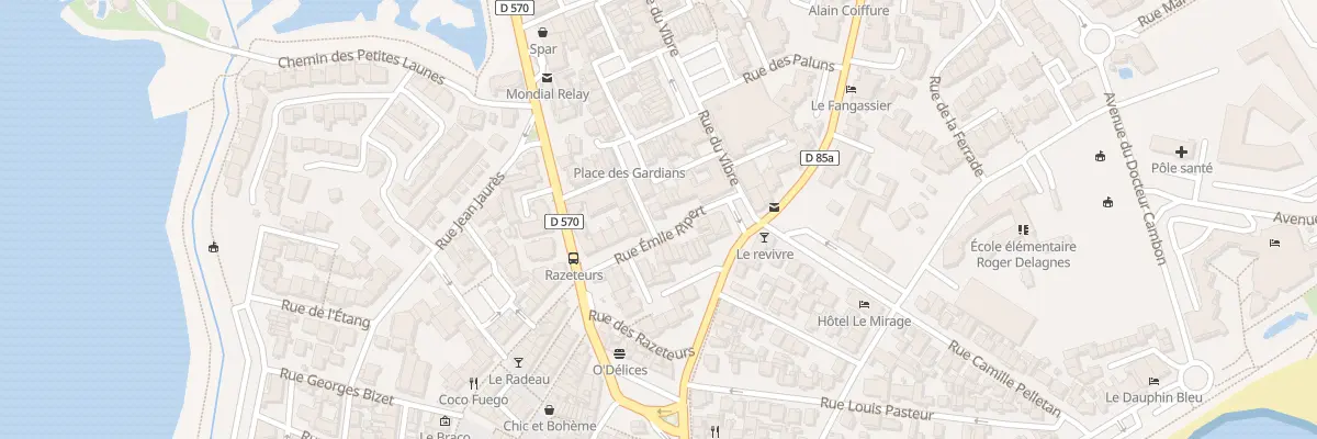 Plan du 2 Rue Paul Arène à Saintes-Maries-de-la-Mer
