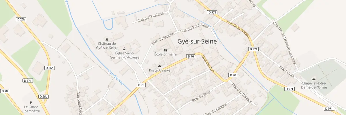 Plan du 9 Gr Grande Rue à Gyé-sur-Seine