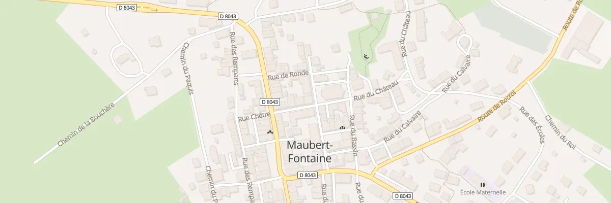 Plan du 2 Pl de l’Eglise à Maubert-Fontaine