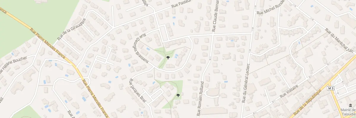 Plan du 7 Rue Georges Brassens à La Talaudière