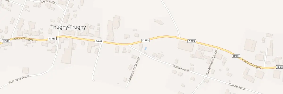 Plan du 1 Rue de Seuil à Thugny-Trugny