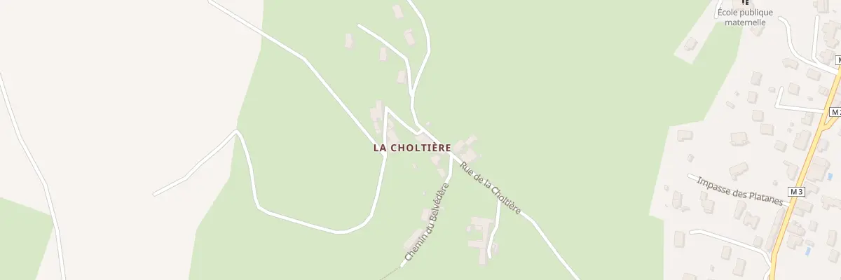 Plan du 595 Rue de la Choltière à Sorbiers