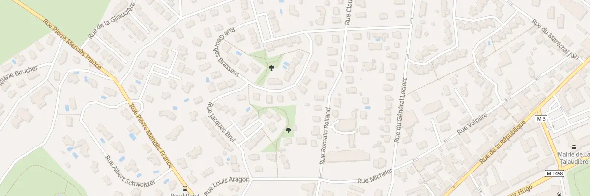 Plan du 8 Rue Georges Brassens à La Talaudière