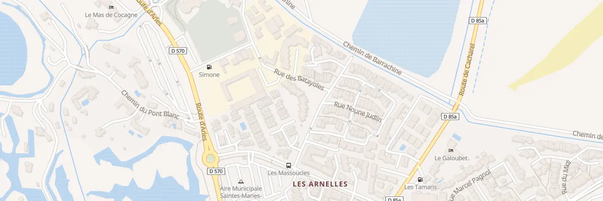 Plan du 6000 Av des Massoucles à Saintes-Maries-de-la-Mer