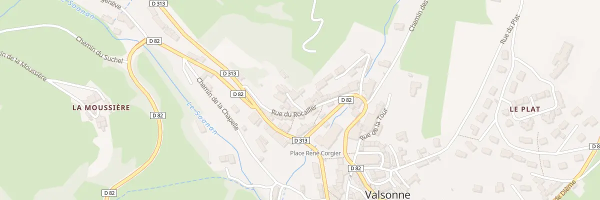Plan du 5004 Le Rocailler à Valsonne