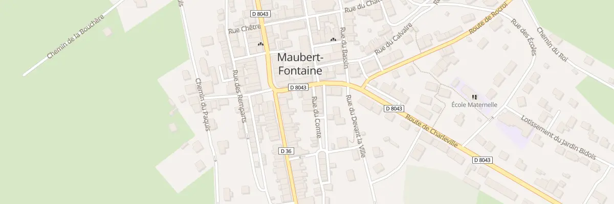 Plan du 2 Rue du Comte à Maubert-Fontaine