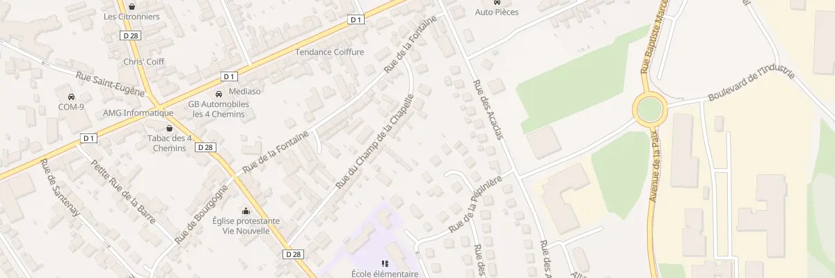 Plan du 32 Rue du Champ de la Chapelle au Creusot