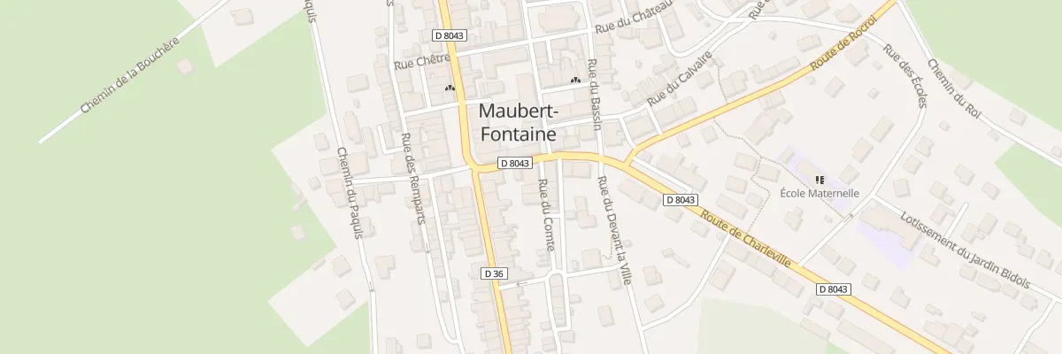 Plan du 4 Rte de Charleville à Maubert-Fontaine