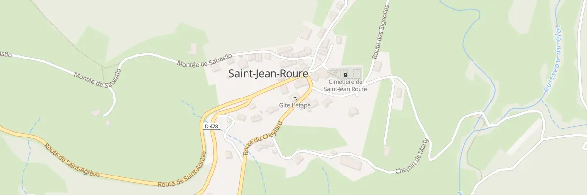 Plan du 20 Rte du Cheylard à Saint-Jean-Roure