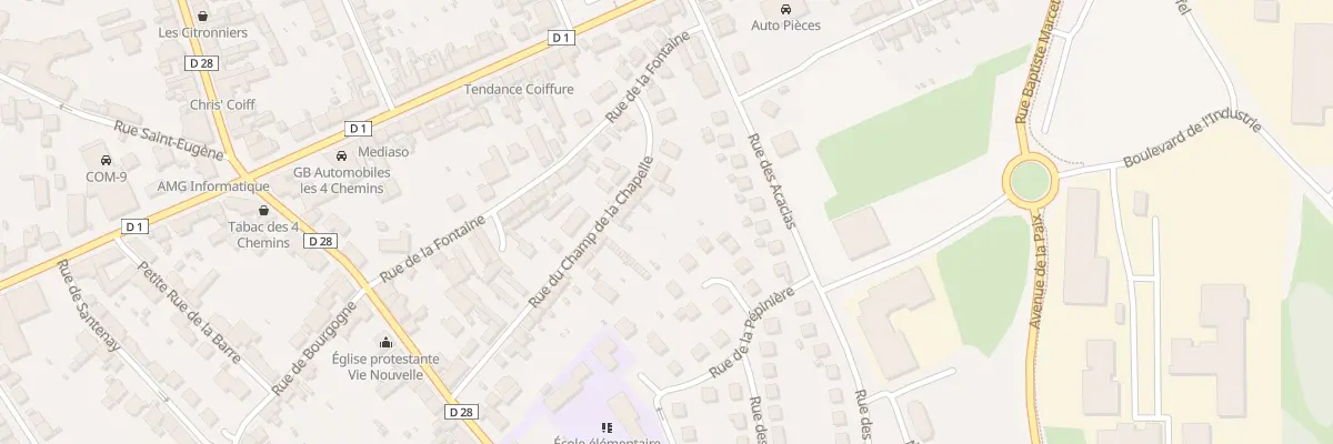 Plan du 34 Rue du Champ de la Chapelle au Creusot