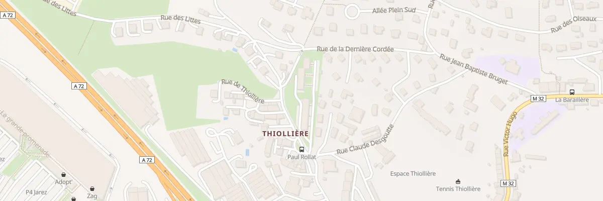 Plan du 18E Rue Paul Rollat à Saint-Jean-Bonnefonds