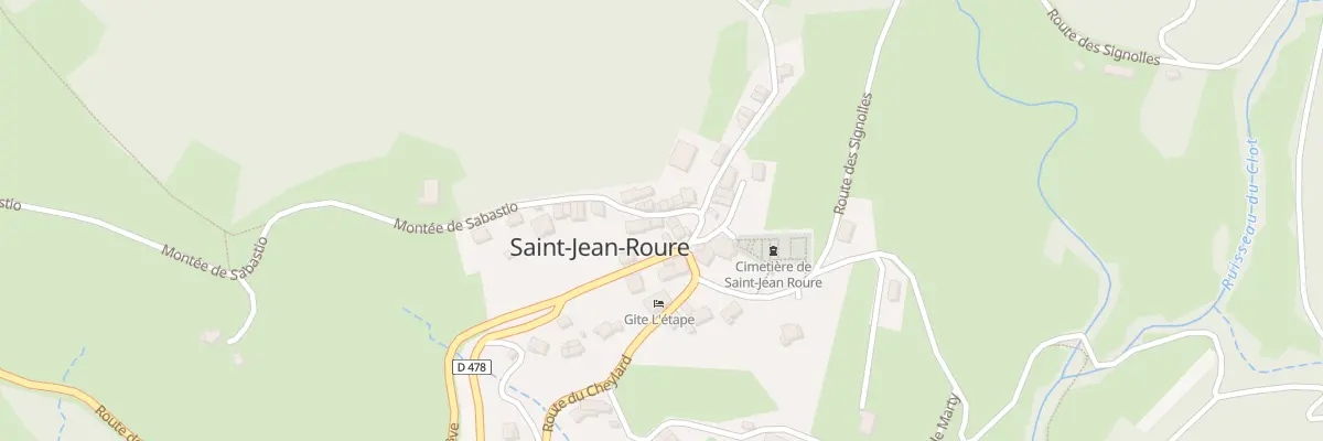 Plan du 238 Mte de Sabastio à Saint-Jean-Roure
