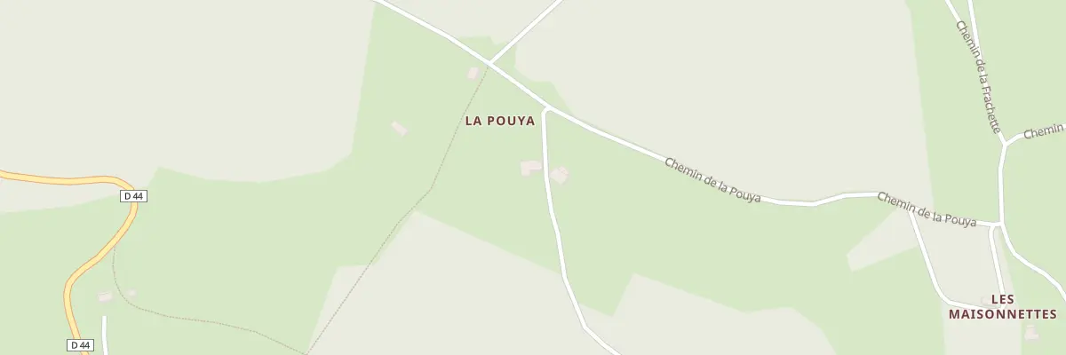 Plan du 100 Che de la Pouya à Montregard