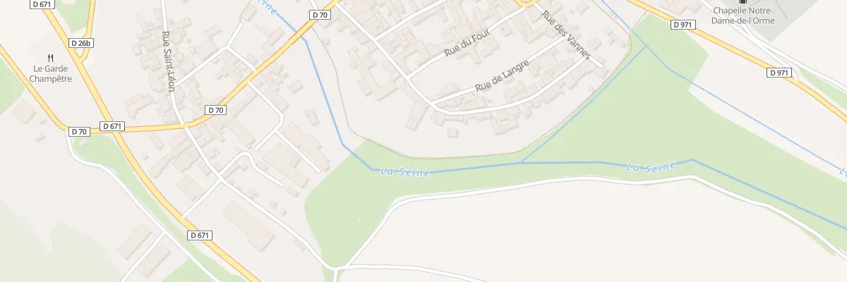 Plan du 28 Rue des Vannes à Gyé-sur-Seine