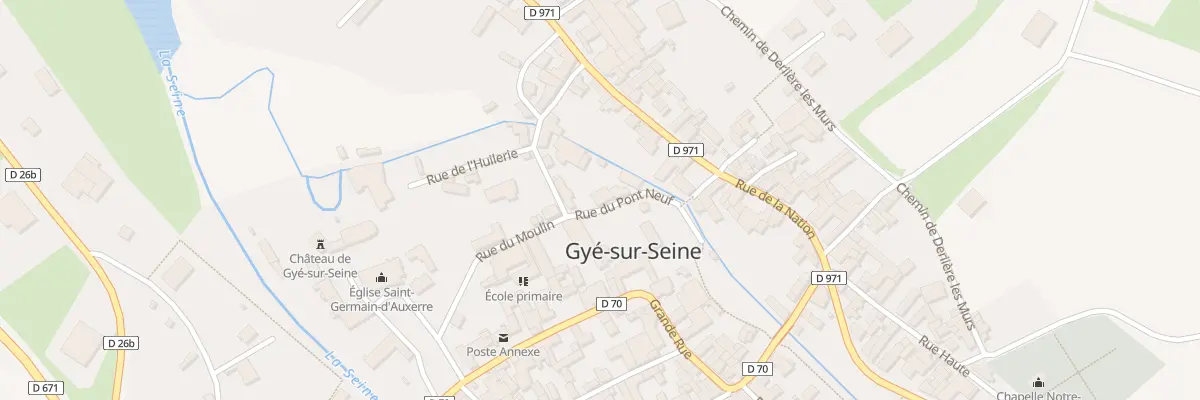 Plan du 9002 Rue du Pont Neuf à Gyé-sur-Seine