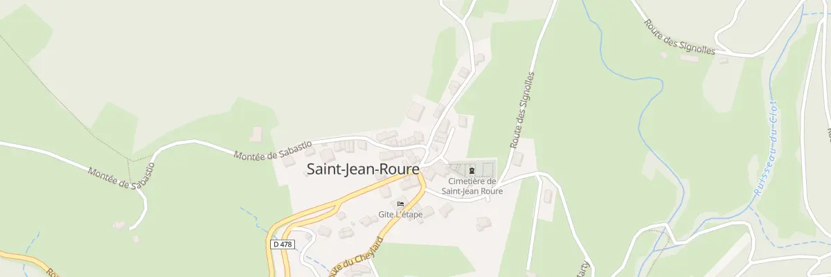 Plan du 10 Mte de Sabastio à Saint-Jean-Roure