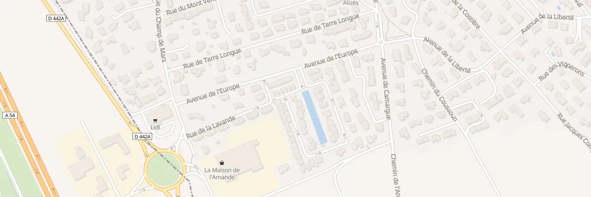 Plan du 1 Rue Le Clos du Chardonnay à Garons