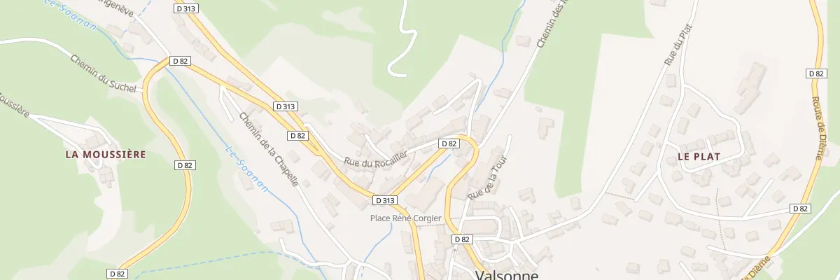 Plan du 32 Rue du Rocailler à Valsonne
