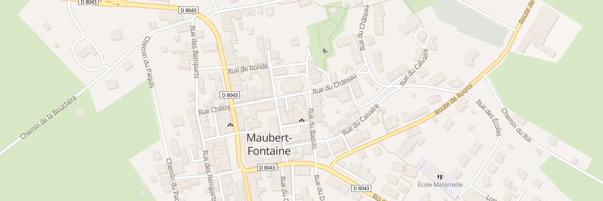 Plan du 7 Rue du Bassin à Maubert-Fontaine