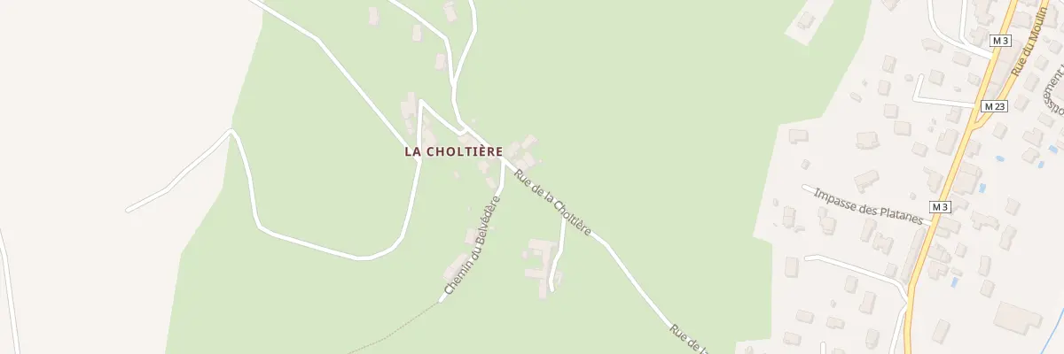 Plan du 9006 Rue de la Choltière à Sorbiers