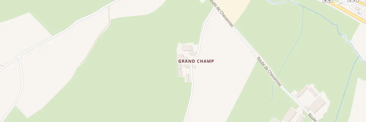 Plan du 1059 Rte de Chevannes à Verosvres