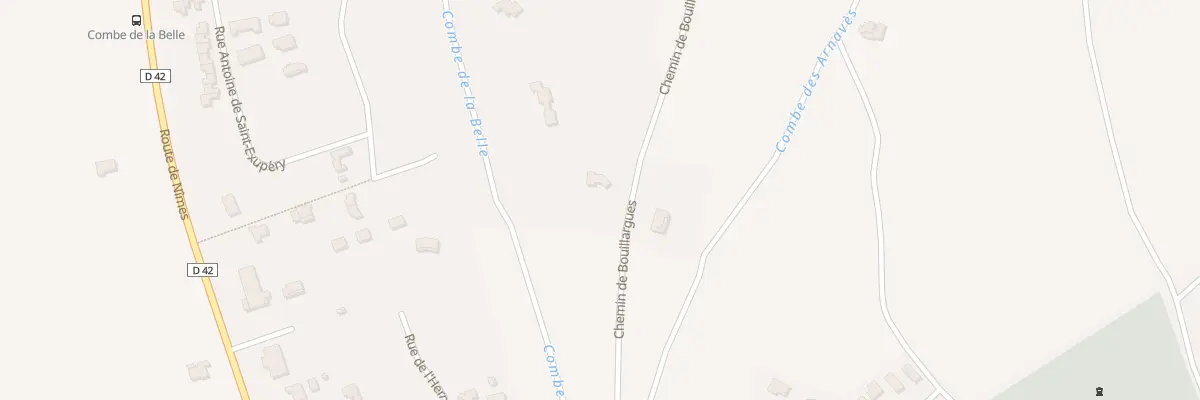 Plan du 995 Che de Bouillargues à Saint-Gilles
