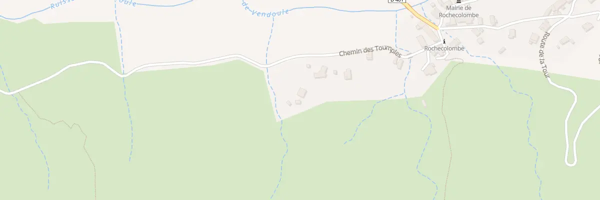 Plan du 265 Che des Toumples à Rochecolombe