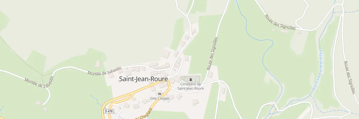 Plan du 45 Pas de l’Ancienne Ecole à Saint-Jean-Roure