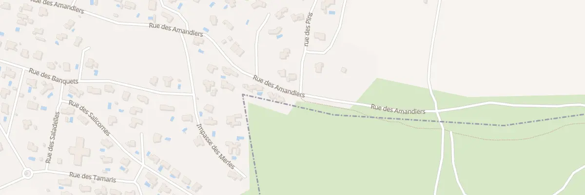 Plan du 705 Rue des Amandiers à Poulx