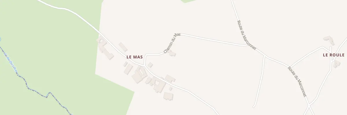 Plan du 267 Che du Mas à Grammond